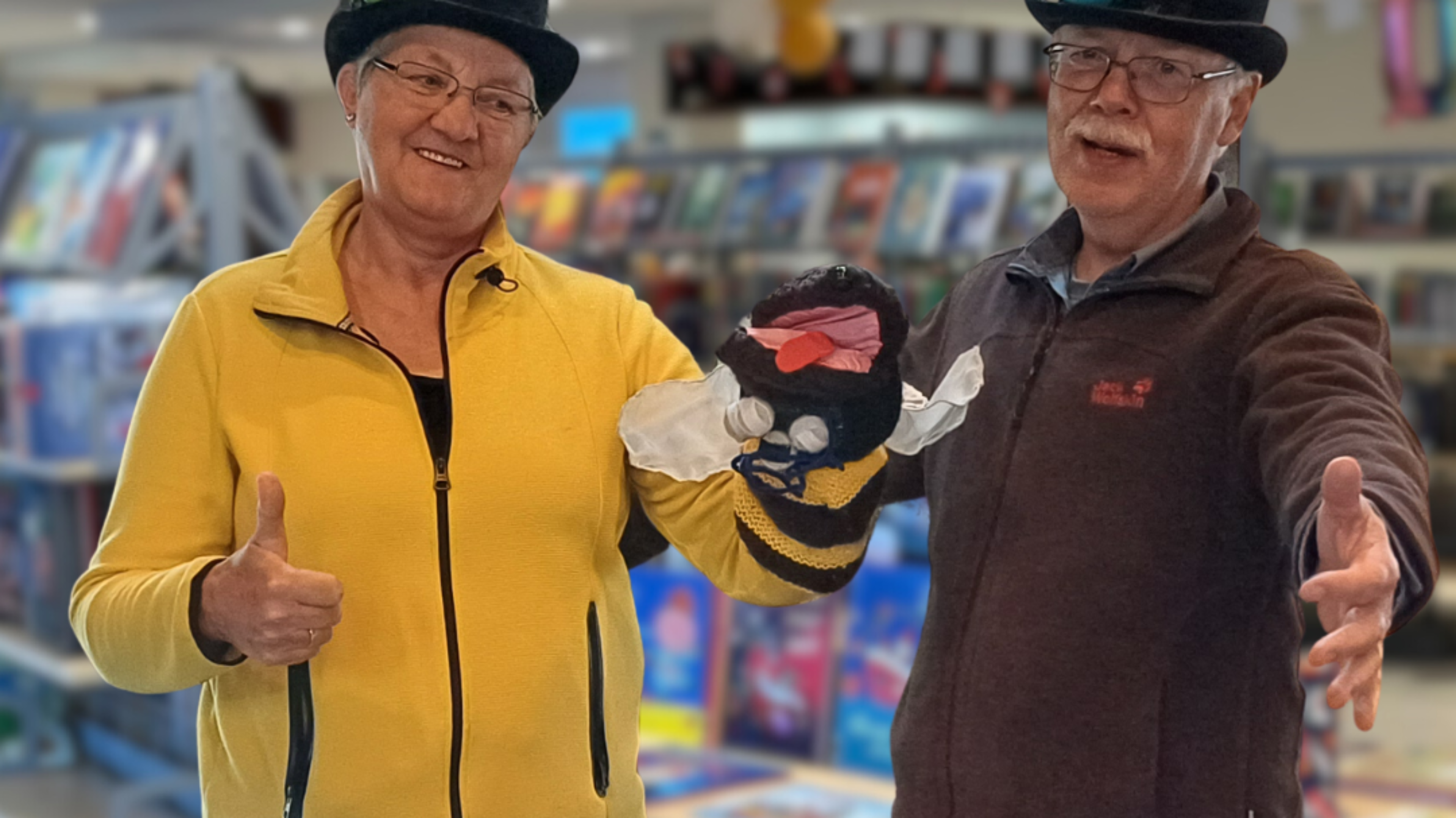 Dop en Erwt treden op in bibliotheek Swifterbant
